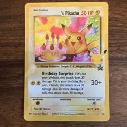 Birthday Pikachu 24 Celebrations Classic Collection Pokemon TCG - NM - Image 1