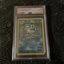 1999 Pokemon Base Set Blastoise Holo 2/102 PSA 4 VG-EX - Image 1
