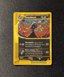 Pokemon AQUAPOLIS - #H11/H32 Houndoom - Holo - ENG - DOUBLE SWIRL! - MP - Image 2