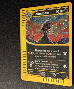 Pokemon AQUAPOLIS - #H11/H32 Houndoom - Holo - ENG - DOUBLE SWIRL! - MP - Image 5