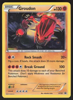 Groudon XY52 Promo Pokemon TCG XY Promos MP - Image 1