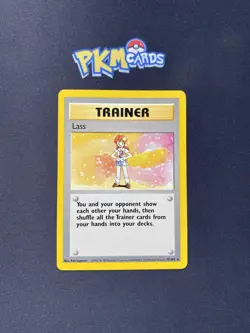 Pokemon TCG Lass Base Set 75/102 Regular Rare (4th Print) LP. - Image 1