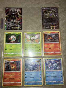 Pokemon XY Fates Collide Lot Of 8 Holo Zygarde Ex Tyranitar Ex Rowlet NM - Image 1
