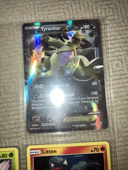 Pokemon XY Fates Collide Lot Of 8 Holo Zygarde Ex Tyranitar Ex Rowlet NM - Image 3