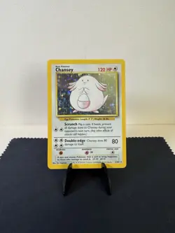 Pokemon TCG: 1999 Base Set Unlimited Chansey 3/102 Holo Rare LP+ - Image 2