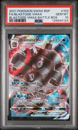 Fa/Blastoise Vmax Blastoise Vmax Battle Box Pokemon Swsh Black Star Promo 103 NM - Image 1