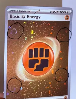 Pokemon 151 Fighting Energy 006 - 4x Swirls- Cosmos Holo NM/M - Image 1