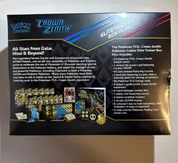 Pokemon TCG: Crown Zenith Pokemon Center ETB Elite Trainer Box Plus - Sealed - Image 4