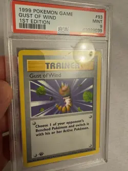 1999 Pokemon - 1st Edition Shadowless Gust of Wind - Base Set 93/102 PSA 9 Mint! - Image 4