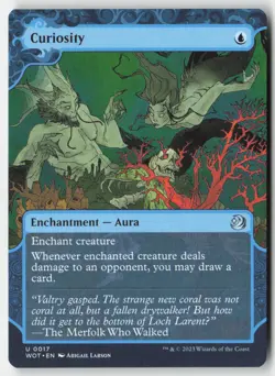 MTG - Curiosity U Wilds of Eldraine: Enchanting Tales 17 LP-NM - Image 1