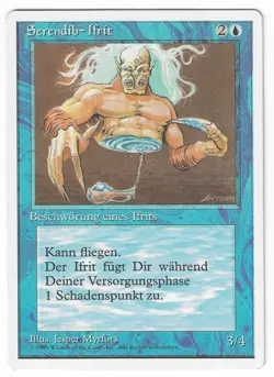 ►Magic-Style◄ MTG - Serendib Efreet - German Revised FWB - Good/Played - Image 1