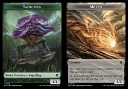 1x Saproling // Morph - Token NM Eng MTG - Commander Karlov Manor - Image 1