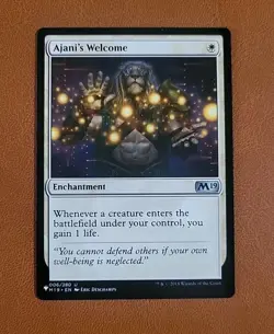 NM Ajani's Welcome 006/280 "The List" Reprint M19 Core Set 2019 - Image 1