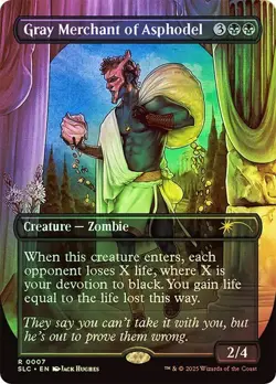 1X NM Gray Merchant of Asphodel Foil Secret Lair: An Encyclopedia of Magic - Image 1