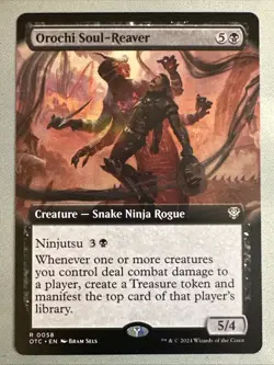 MTG / Orochi Soul-Reaver / OTC / #0058 / Regular (Extended Art) / Rare / NM - Image 1