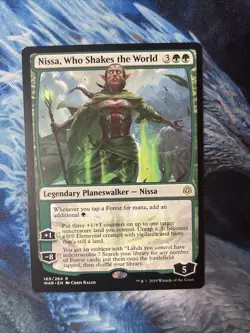 MTG Nissa, Who Shakes the World War of the Spark 169/264 Regular Rare NM magic - Image 1