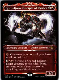 Goro-Goro, Disciple of Ryusei (Showcase) R Kamigawa: Neon Dynasty 320 NMNormal - Image 1