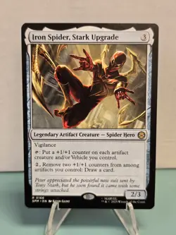 Iron Spider, Stark Upgrade 0166 Marvel's Spider-Man MTG NM - Image 1