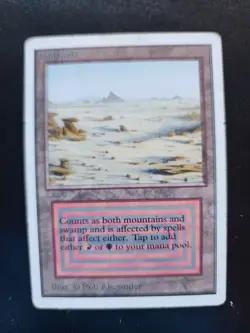 Badlands Magic: The Gathering MTG x1 Unlimited Edition Heavily Played HP English - Image 1
