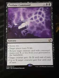 Profane Command x1 , Modern Masters 2015 , NM , MTG , FREE SHIPPING - Image 1