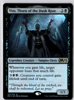 Vito, Thorn of the Dusk Rose Core Set 2021 Foil NM 127/274 - Image 1