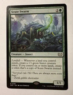 1x Scute Swarm - Commander: Duskmourn: House of Horror - NM - MTG - Image 1