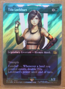 PRE-RELEASE Tifa Lockhart Borderless Surge Foil Final Fantasy Magic 0536 - Image 1