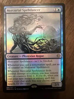 Mercurial Spelldancer : MTG *FOIL* Phyrexia All Will Be One #0061 / NM - Image 1