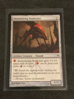 Magic the Gathering New Phyrexia Immolating Souleater - Image 1