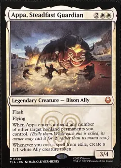 (1×) Appa, Steadfast Guardian, NM/Mint, TLA (Avatar: The Last Airbender) MTG EN - Image 1