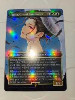 Yuna, Grand Summoner - Holiday Commander Box League Promo - Final Fantasy MTG - Image 1