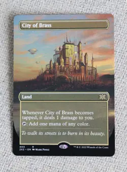 City of Brass NM Borderless Double Masters MTG - Image 1