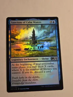 Sanctum of Calm Waters FOIL X1 M21 MTG Core Set 2021 - Image 1