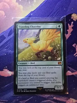 MTG - Traveling Chocobo #0210 Mythic Final Fantasy Non-Foil NM - Image 1