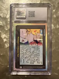2000 Topps Pokemon Series 2 Pokemon - I Choose You! Ep. 1 CGC 8.5 - Image 2