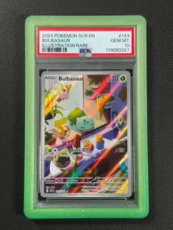 PSA 10 Bulbasaur 143/142 IR Pokemon Card S&V Stella Crown Holo GEM MINT - Image 1