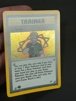 Pokemon Cards Lt. Surge 17/132 1ST EDITION Gym Heroes WOTC Holo Rare - Image 5