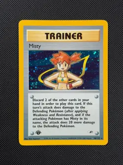Pokemon Cards Misty 18/132 1ST EDITION Gym Heroes WOTC Holo Rare - Image 2