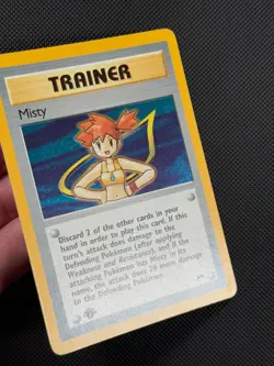 Pokemon Cards Misty 18/132 1ST EDITION Gym Heroes WOTC Holo Rare - Image 4