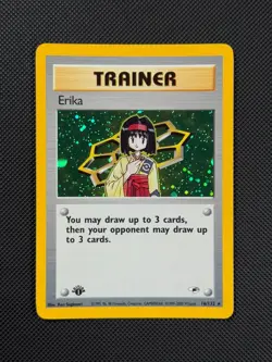 Pokemon Cards Erika 16/132 1ST EDITION Gym Heroes WOTC Holo Rare - Image 2