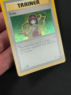 Pokemon Cards Erika 16/132 1ST EDITION Gym Heroes WOTC Holo Rare - Image 4