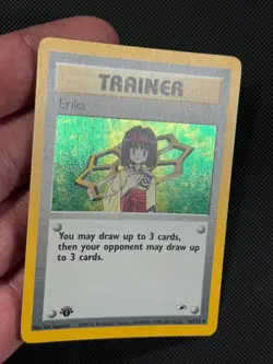 Pokemon Cards Erika 16/132 1ST EDITION Gym Heroes WOTC Holo Rare - Image 5
