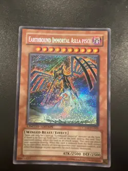 YUGIOH EARTHBOUND IMMORTAL ASLLA PISCU CT06-ENS02 SECRET PLay NM Foil - Image 1
