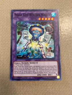 Yu-Gi-Oh! prank-kids weather washer mint super 1st ed HISU-EN018 - Image 1