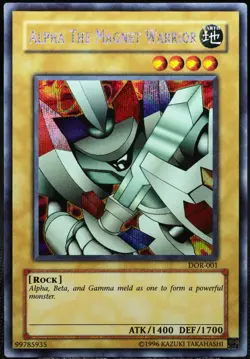 Yu-Gi-Oh! Alpha + Beta + Gamma Magnet Warrior DOR Secret Rare [EX-NM] | EN 2003 - Image 2