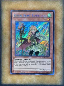 Yugioh Ritual Beast Tamer Lara THSF-EN022 Secret Rare 1st Ed NM - Image 1