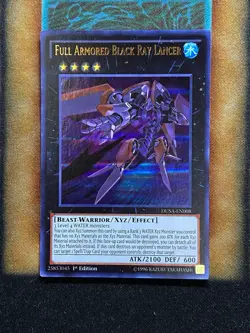 Yugioh Full Armored Black Ray Lancer DUSA-EN008 Ultra Rare 1st Ed NM - Image 1