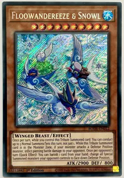BODE-EN012 Floowandereeze & Snowl - Secret Rare 1st Ed Near Mint YuGiOh - Image 1