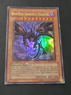 Red-Eyes Darkness Dragon - SD1-EN001 - 1st Ed Ultra Rare MP Yugioh - Image 1