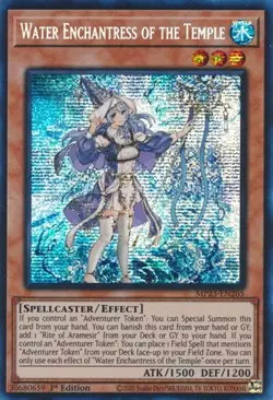 1x Water Enchantress of the Temple - 1st NM Eng YuGiOh - Dueling Heroes 25th Tin - Image 1